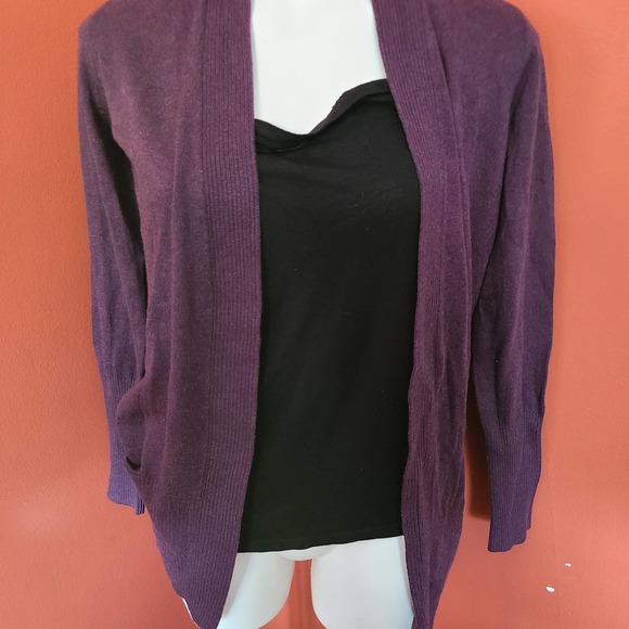 Sonoma Purple Plum Open Cardigan - Picture 1 of 4